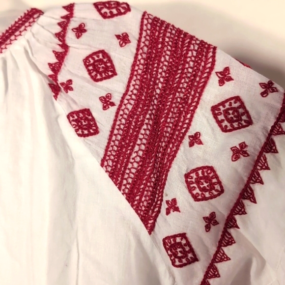 AlaMwar Salma Blouse Red Handmade Embroidery Size XL - Picture 13 of 15